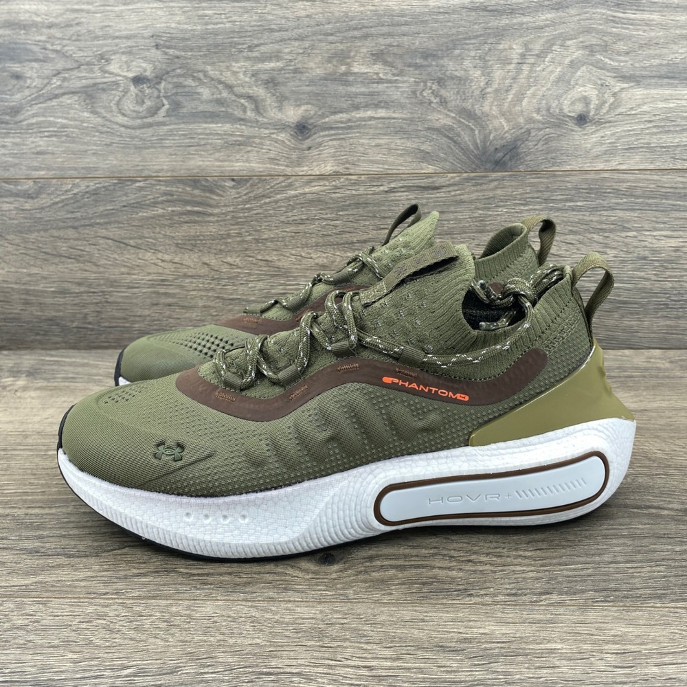 Under Armour HOVR Phantom 3 SE Running Shoes Mens 10 Olive Green 3027672-390